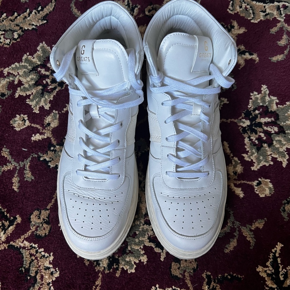 Greats Brand Classic White High-Tops size 12 men’s